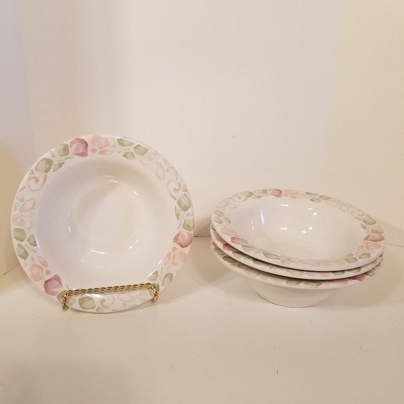 Vintage Pfaltzgraff Andalucia 6 1/2" Pastel Cereal Coupe Bowl Set of 4 - Picture 1 of 8